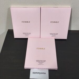 FEMMUE Aurora Dewy Eye Mask Patches For Black Circles/puffiness 4ct , x3 boxes